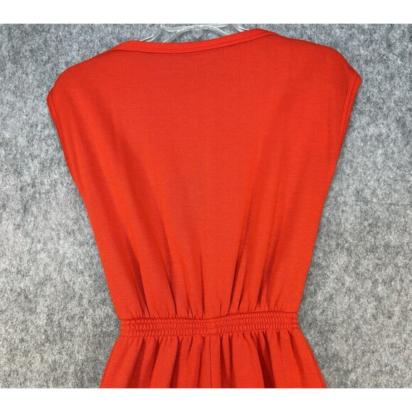 Vintage The Savannah Players Red Jumpsuit Woman Size M 70s 80s Sweatsuit - Picture 5 of 11